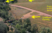 Trail head with labels